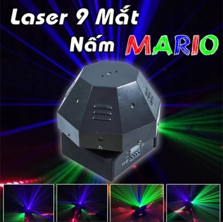 Thanh lý Laser bánh ú 9 mắt laser siêu sáng đẹp cho phòng karaoke Bar