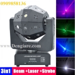 Đèn moving led laser flash 3 in 1 